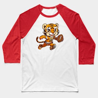 Cute Baby Tiger American Football Baseball T-Shirt